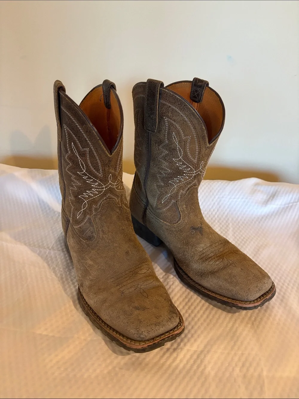 Ariat Kids Tan Brown Western Pull-On Boots